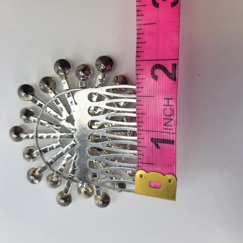 Crystal Rhinestone Hair Comb Clip - Picture 6 of 10